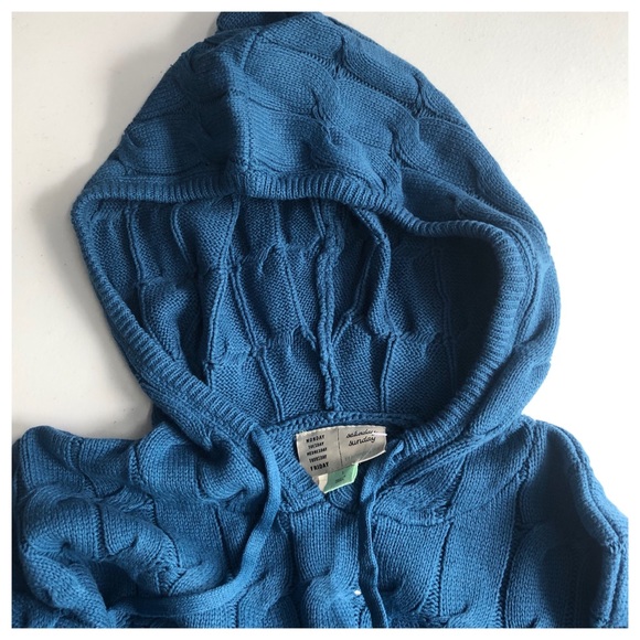 HP 💫Anthropologie Ellyn Hooded Cable Knit 2 piece Sweater Set S & L - Picture 10 of 13